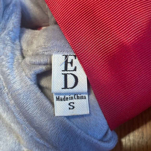 🌸NWT ELLEN DEGENERES 2 pc Womens Velour Pajama Set -size Small 4/6 - Picture 10 of 10